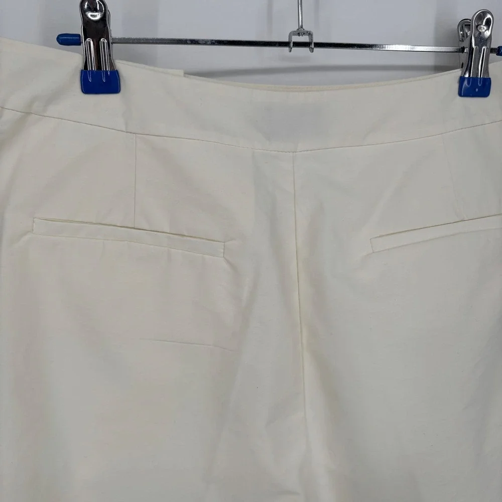 Kate Spade New York Saturday High-Rise Eyelet Shorts Pockets Ivory Size 6 NWT